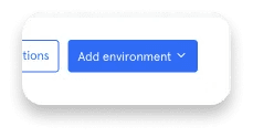 Кнопка создания сущности environment